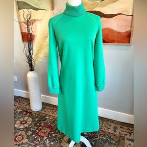 Vintage Butte Knit Greens Turtleneck Dress